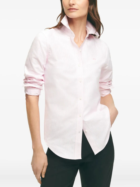 Striped Button-Up Shirt