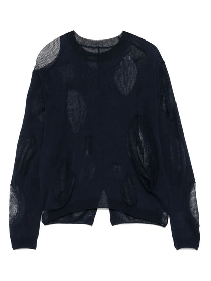 Drop Stitch-Knit Top