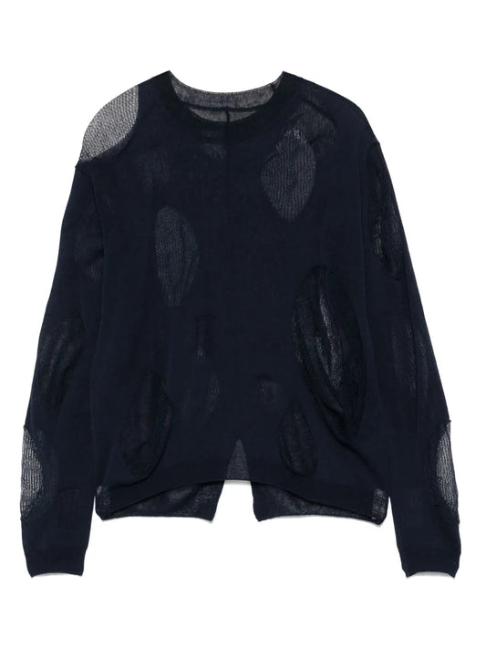Drop Stitch-Knit Top