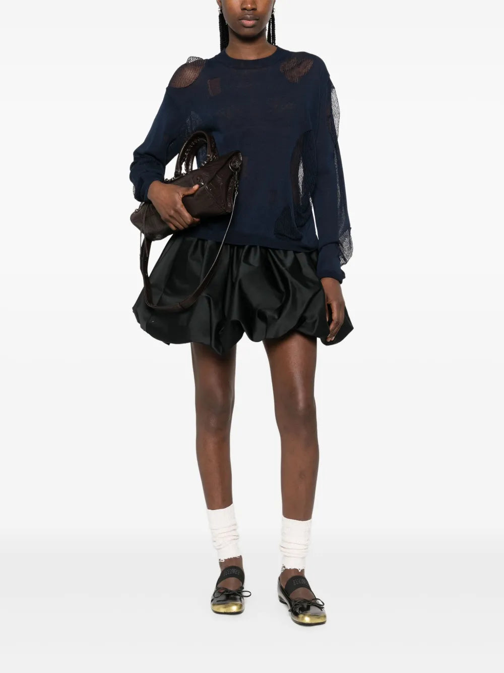 Drop Stitch-Knit Top