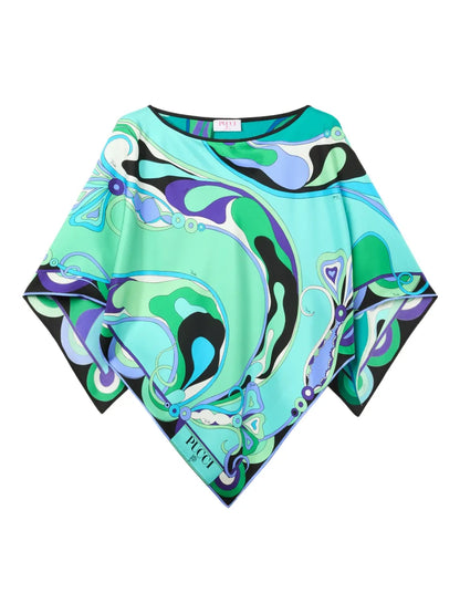 Orchidee-Print Blouse