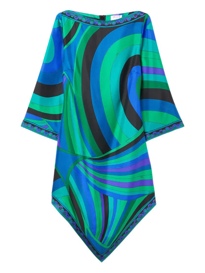Iride-Print Tunic Dress