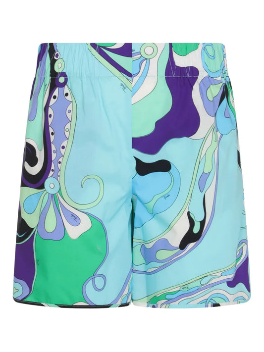 Orchidee-Print Shorts