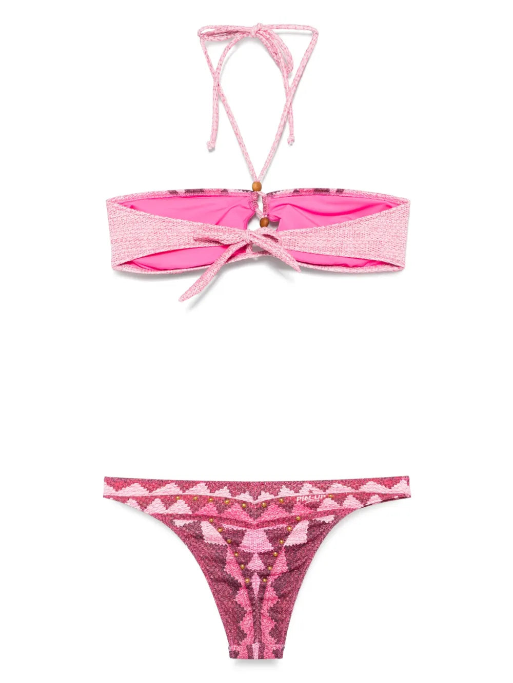 Bandeau-Style Studded Bikini