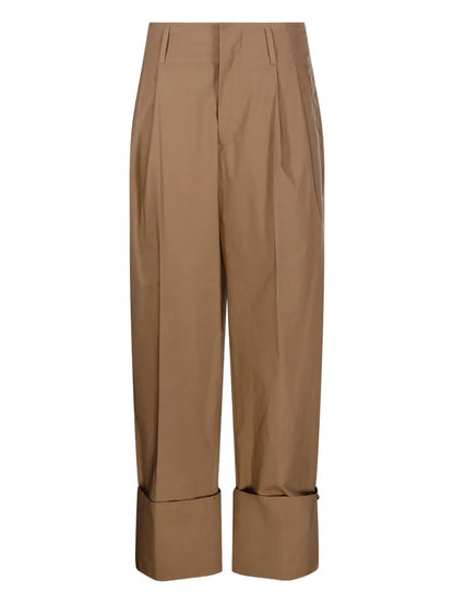 Turn-Up Hem Trousers