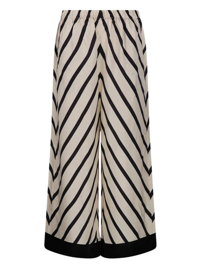 Striped Wide-Leg Trousers