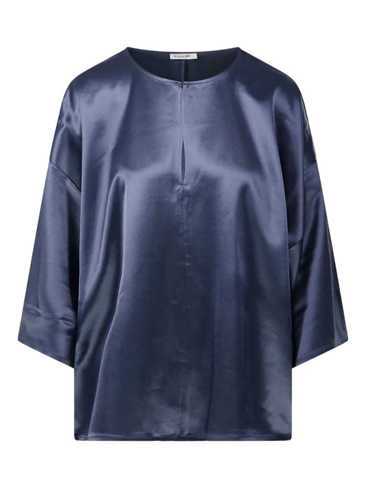 Cicie Satin-Effect Oversized Top