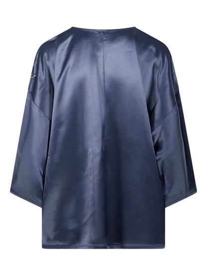 Cicie Satin-Effect Oversized Top
