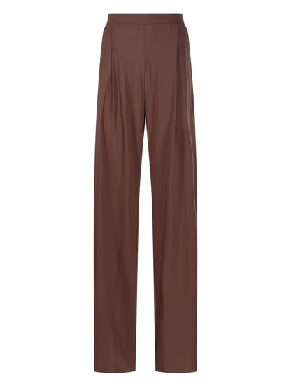 Pleated Wide-Leg Trousers