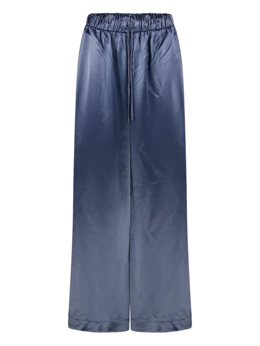 Clorella Satin Wide-Leg Trousers