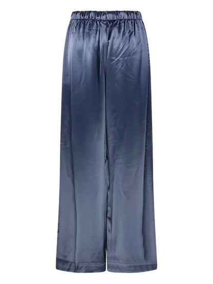 Clorella Satin Wide-Leg Trousers