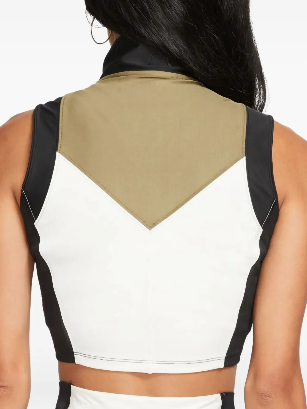 Women'S Crop Tank Medium "Olive"