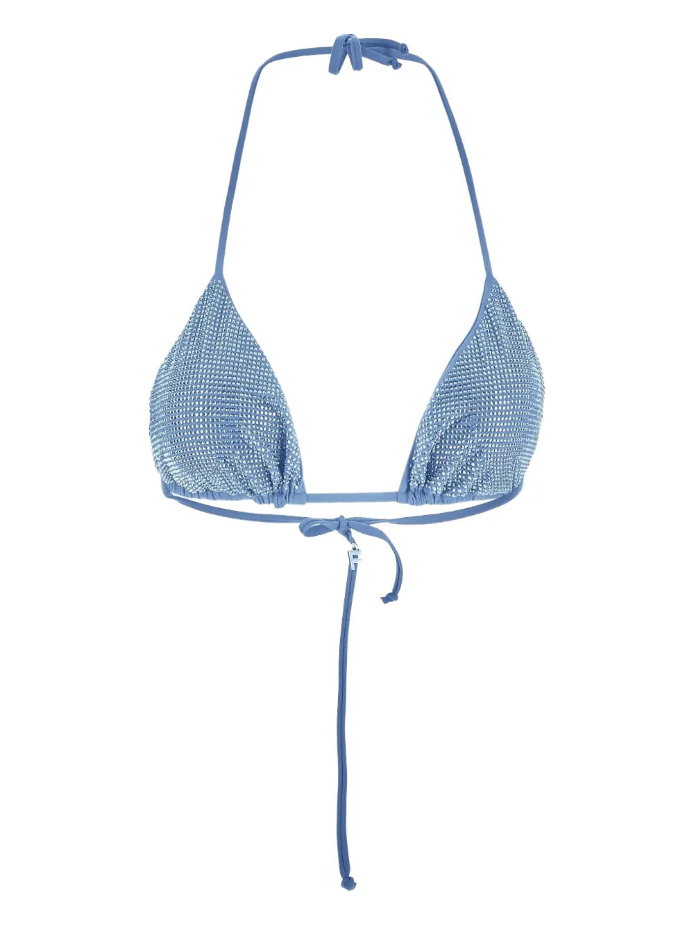 Rhinestone-Embellished Bikini Top