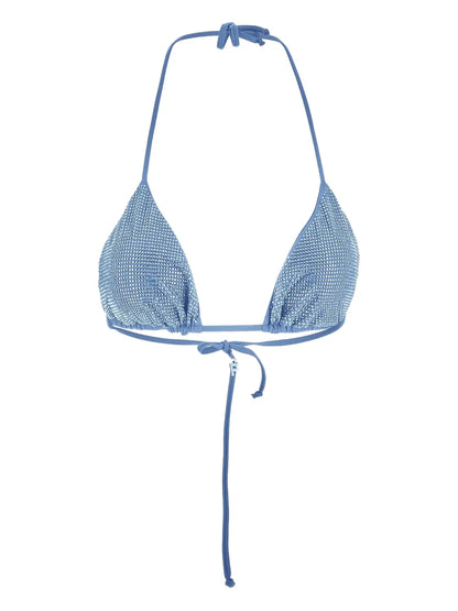 Rhinestone-Embellished Bikini Top