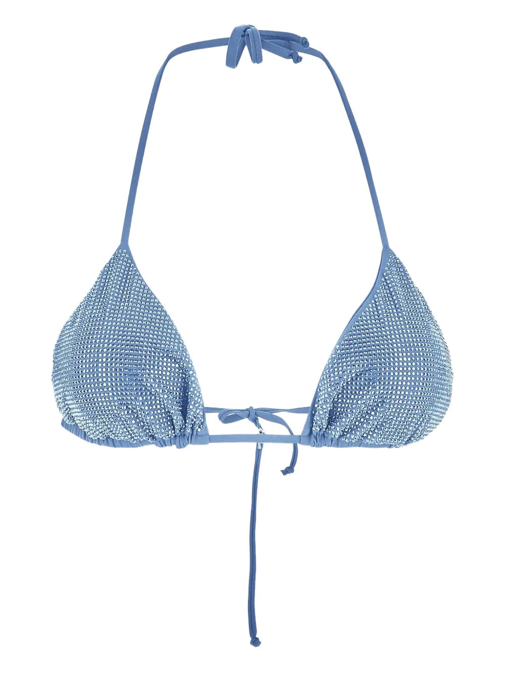 Rhinestone-Embellished Bikini Top
