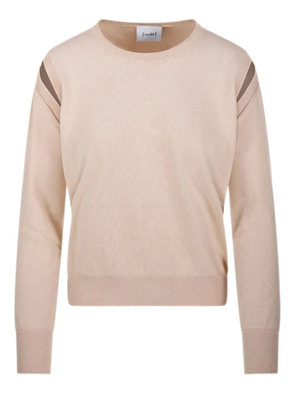 Striped-Detail Sweater