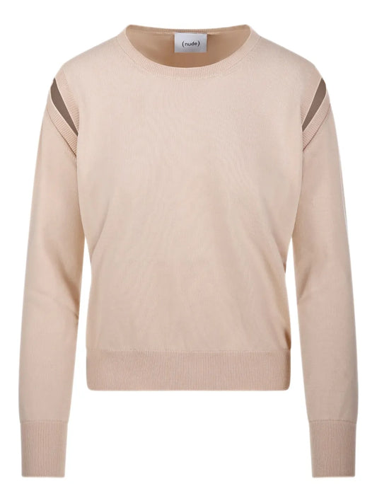 Striped-Detail Sweater