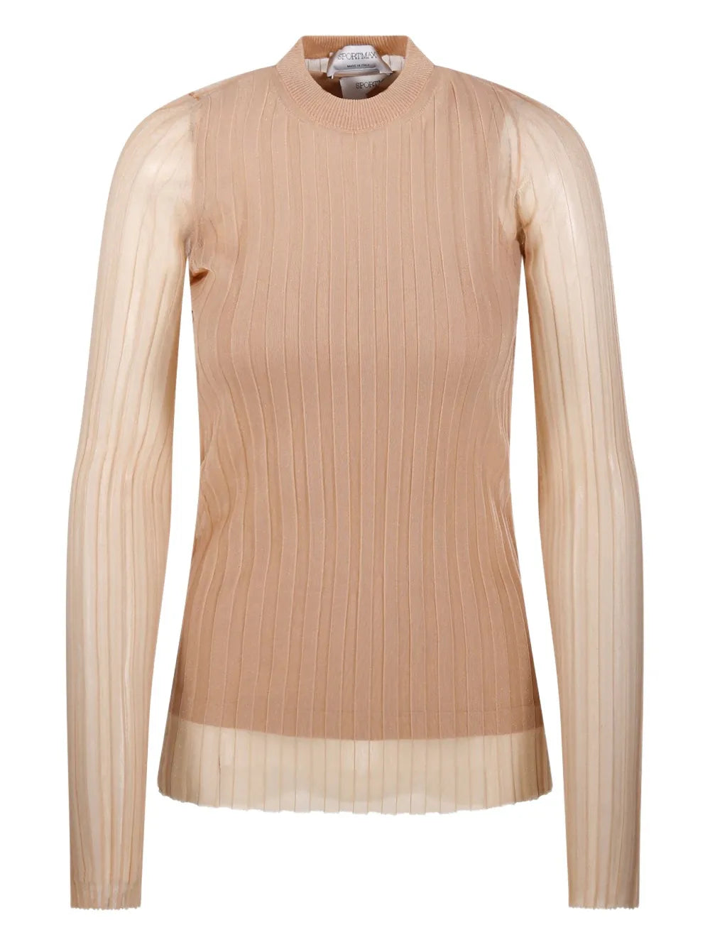 Ribbed Long-Sleeve Sweater