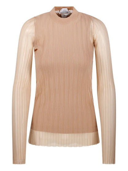 Ribbed Long-Sleeve Sweater