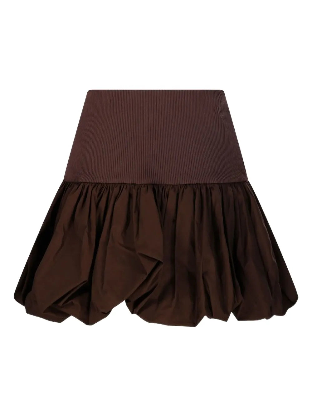 Bubble-Hem Mini Skirt