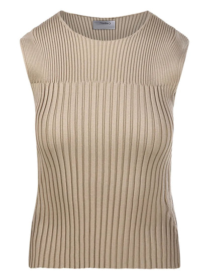 Ribbed Sleeveless Top