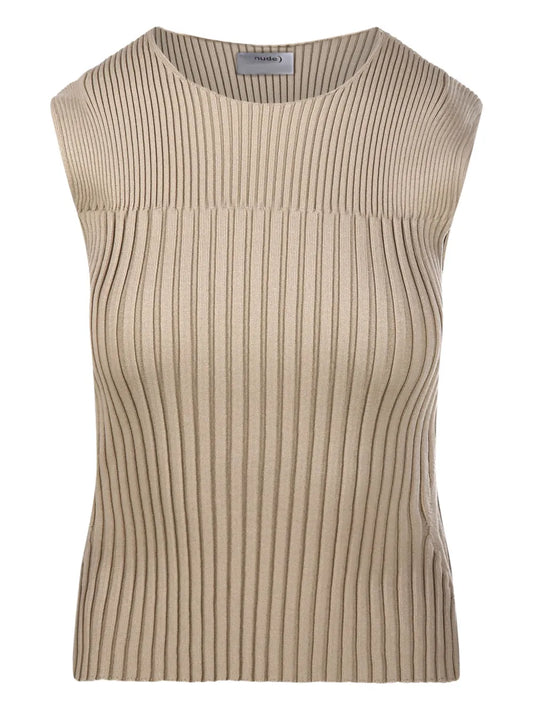 Ribbed Sleeveless Top