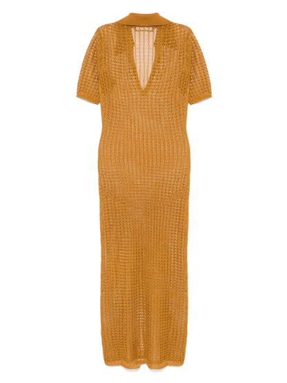 Open-Knit Maxi Dress