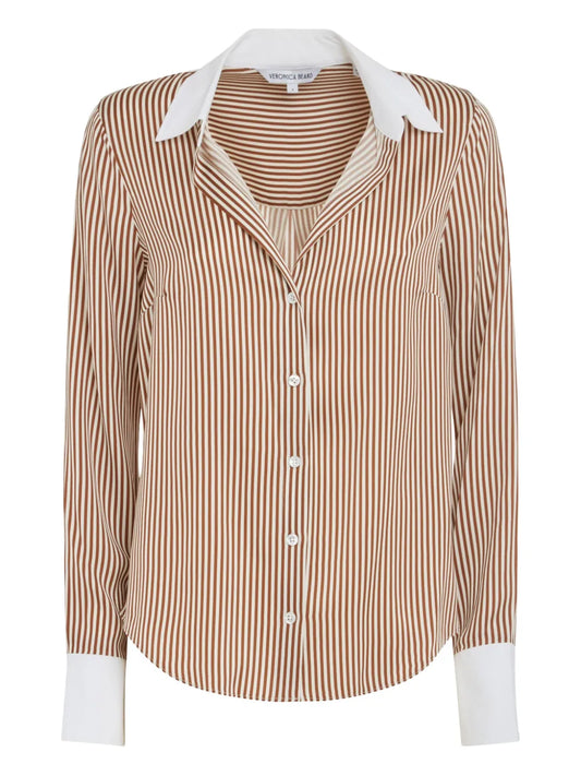 Striped Button-Up Shirt