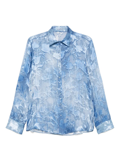 Floral-Jacquard Shirt