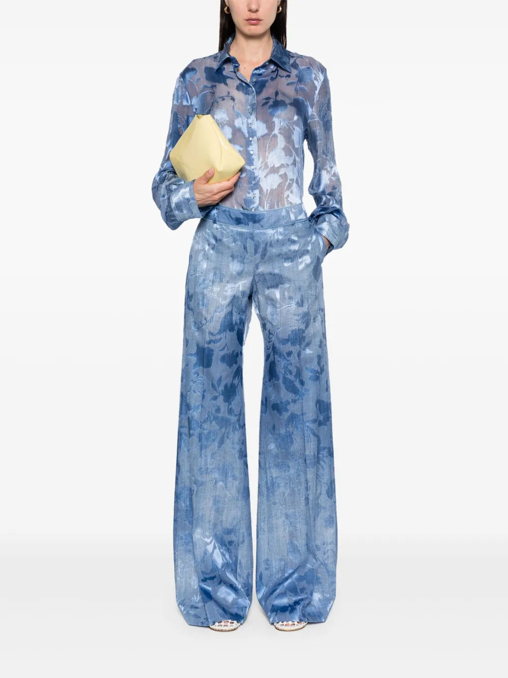 Floral-Jacquard Shirt