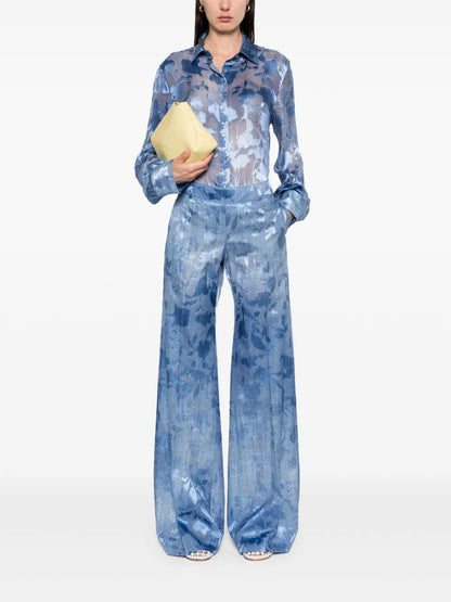 Floral-Jacquard Shirt