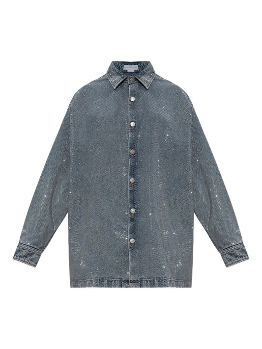 Rhinestone-Embellished Shirt