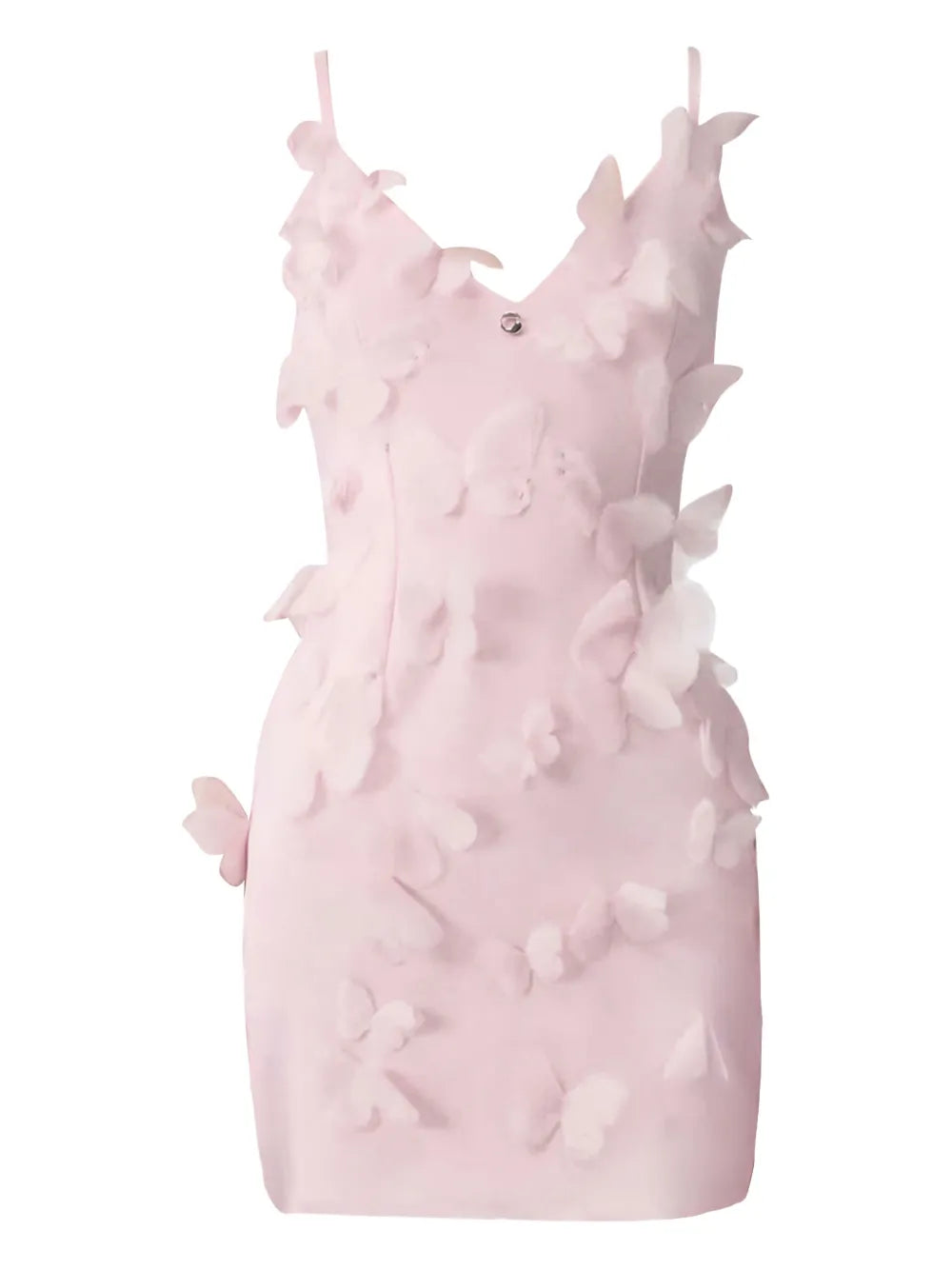 Butterfly-Embellished Mini Dress