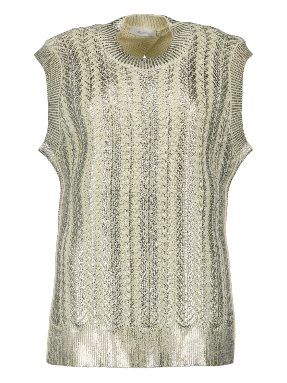 Textured-Knit Sleeveless Top