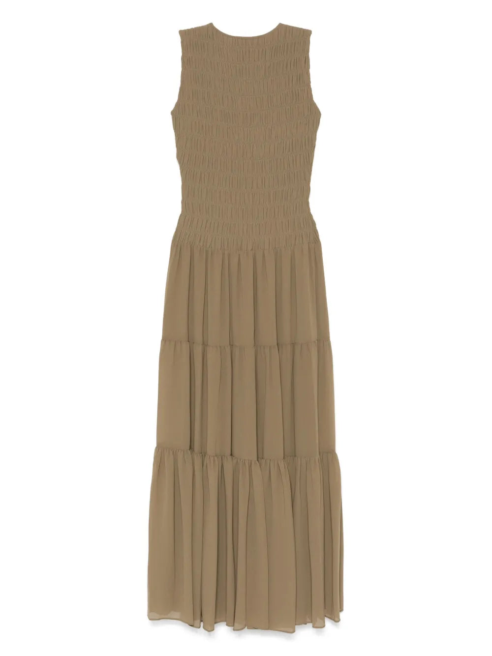 Gathered Georgette Maxi Dress