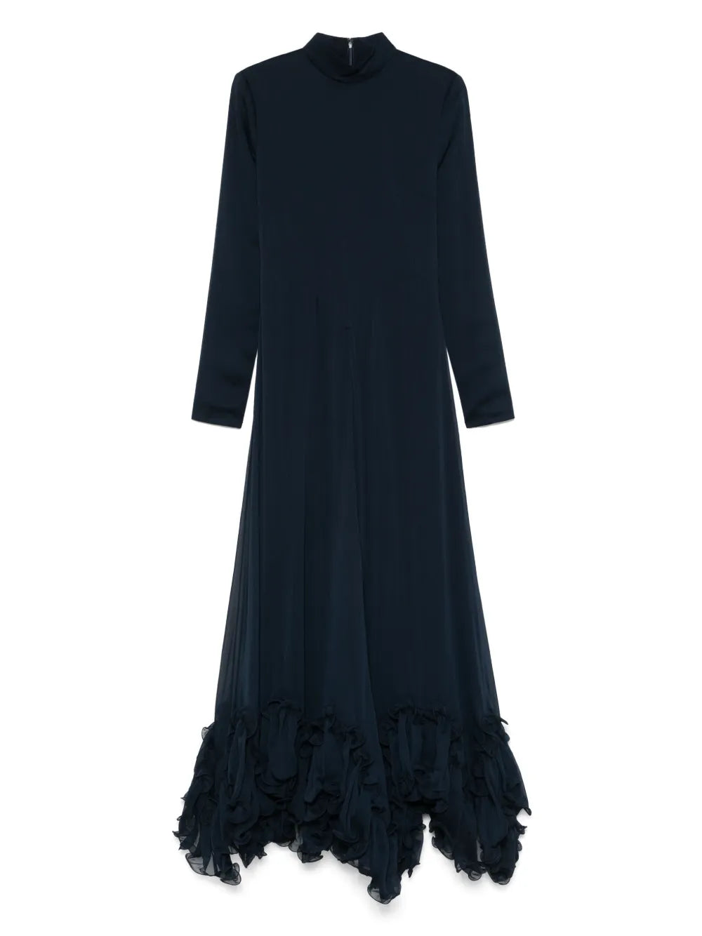 Ruffled Chiffon Maxi Dress