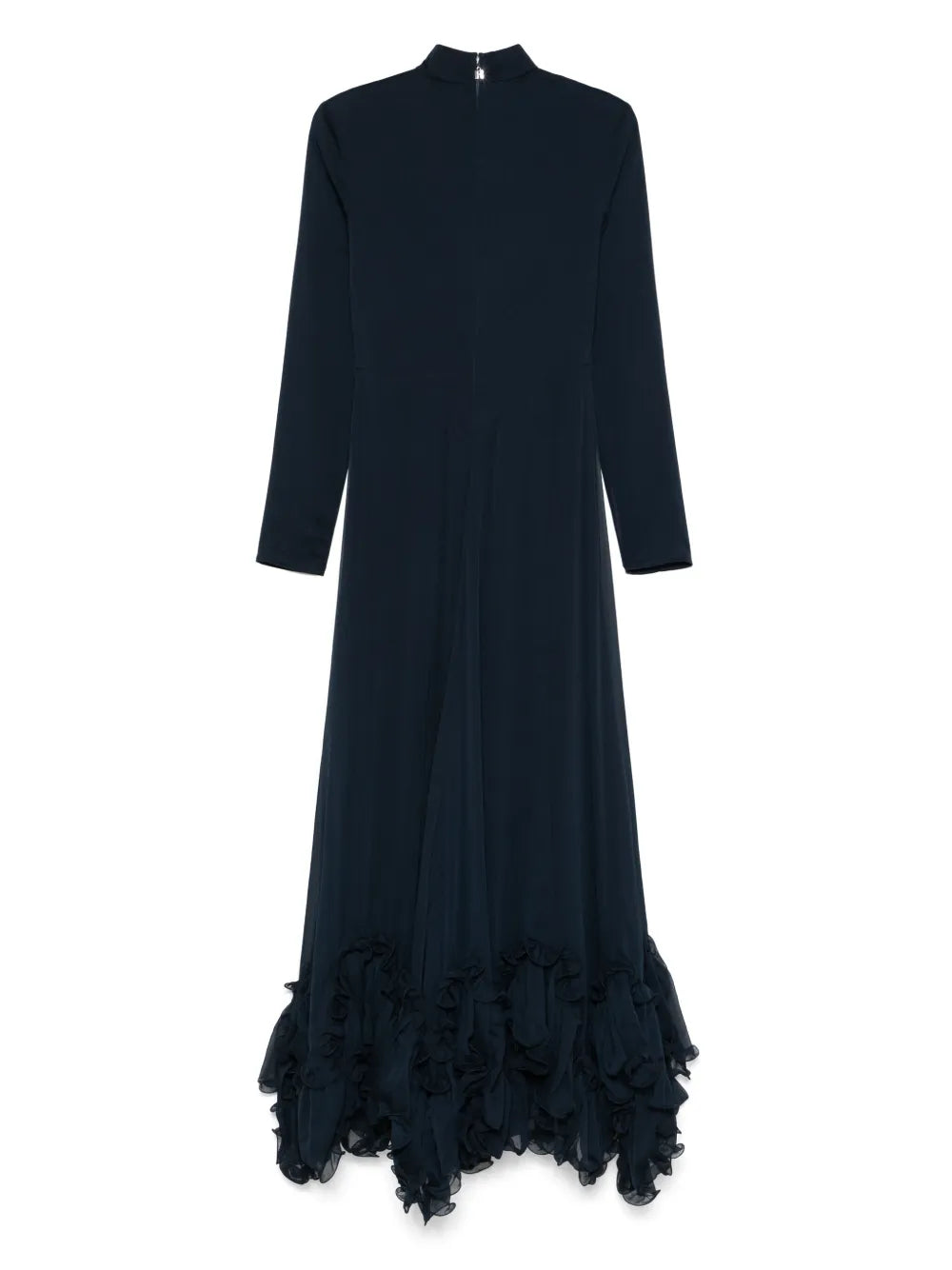 Ruffled Chiffon Maxi Dress