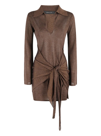 Knotted-Detail Dress