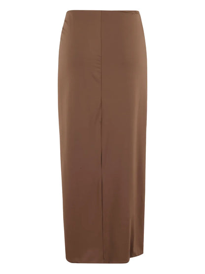 Draped Maxi Skirt