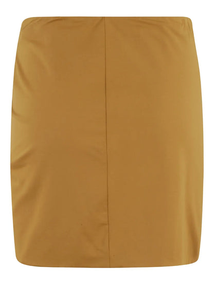 Gathered-Detail Miniskirt