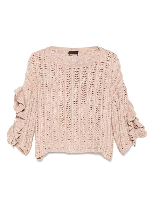 Ruffled-Detail Sweater