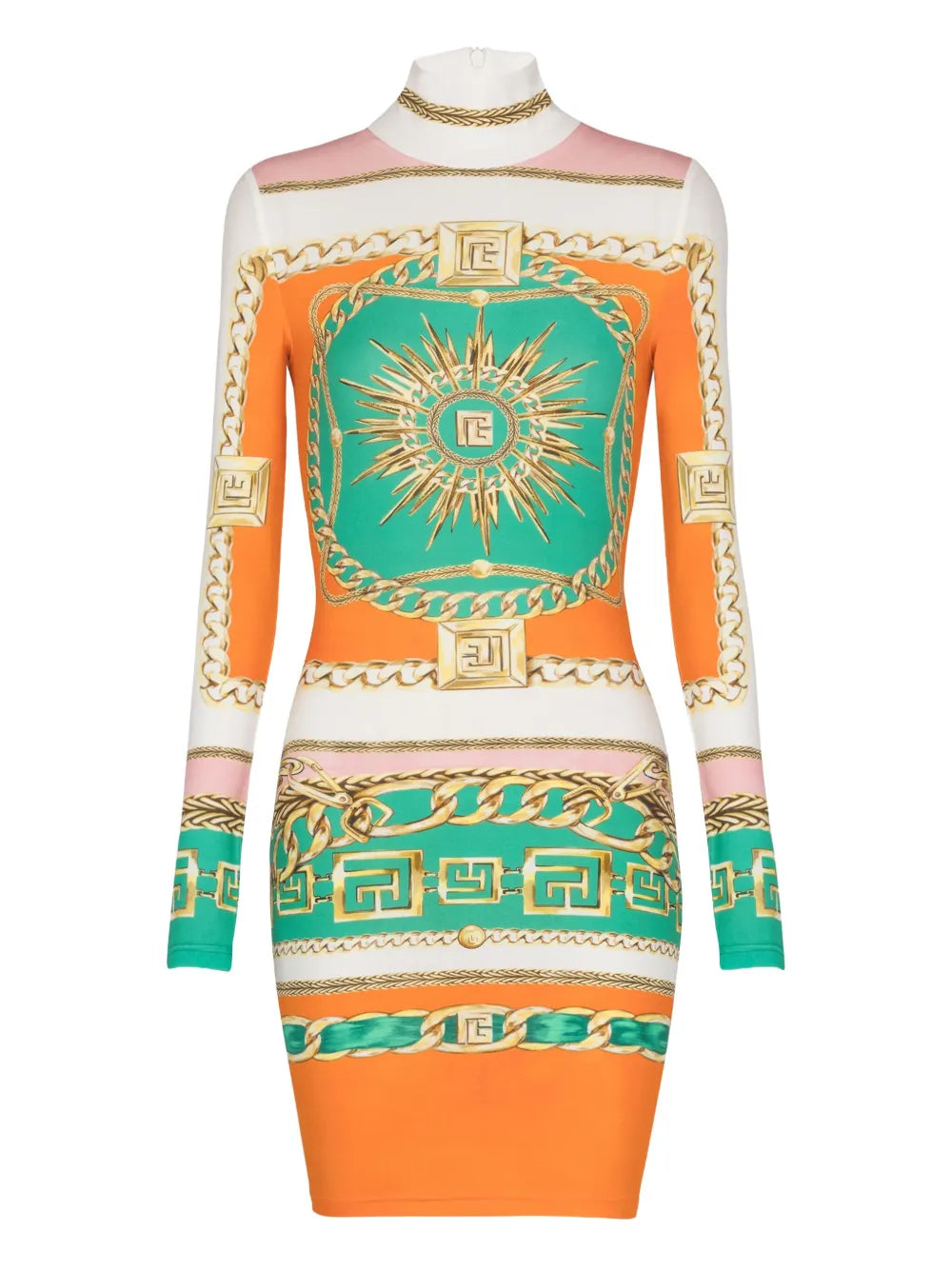 Graphic-Print Bodycon Dress