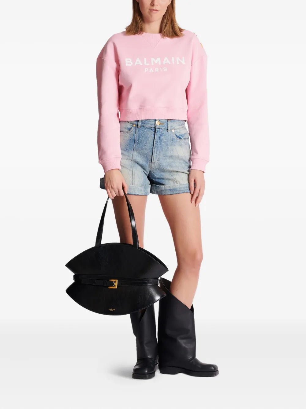 Balmain Paris-Print Sweatshirt