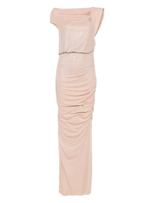 Crystal-Embellished Maxi Dress