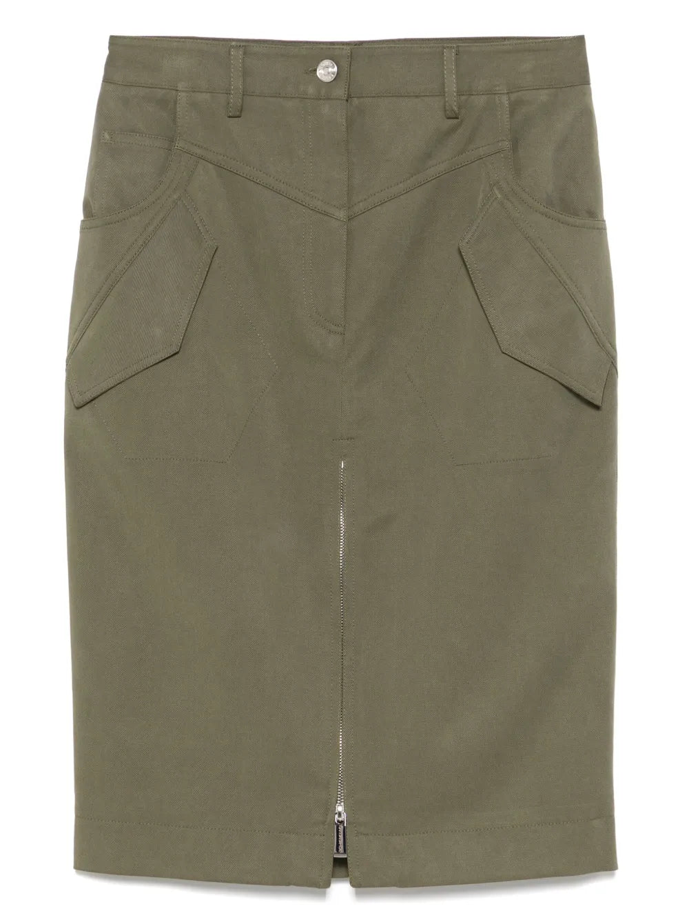 Gabardine Midi Skirt