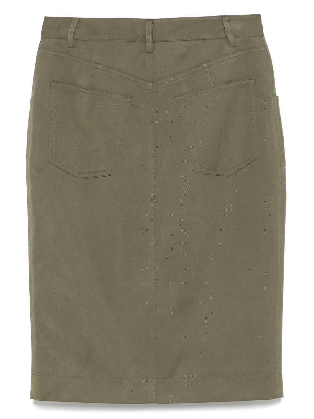 Gabardine Midi Skirt