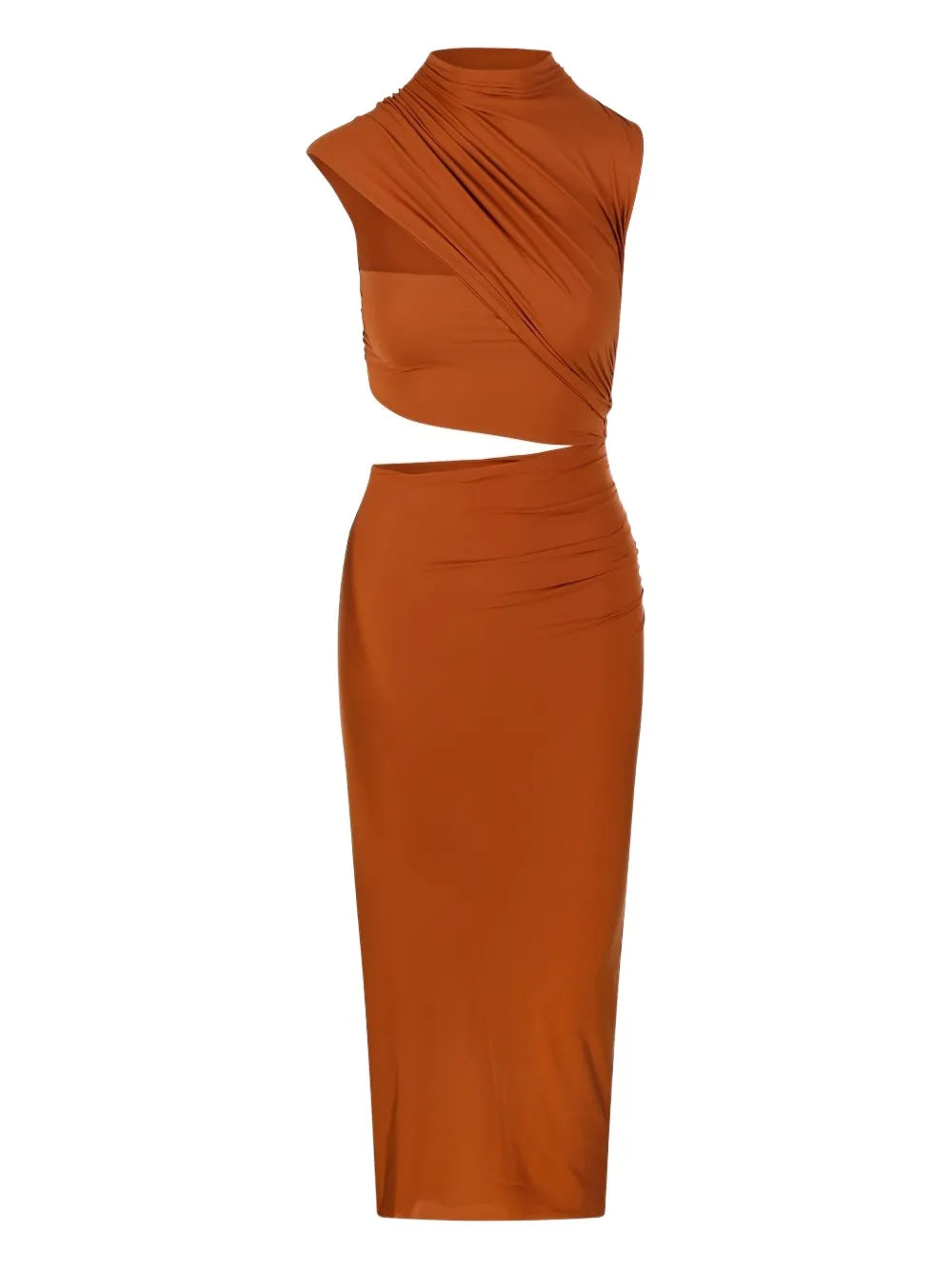 Musia Asymmetrical Cut-Out Midi Dress