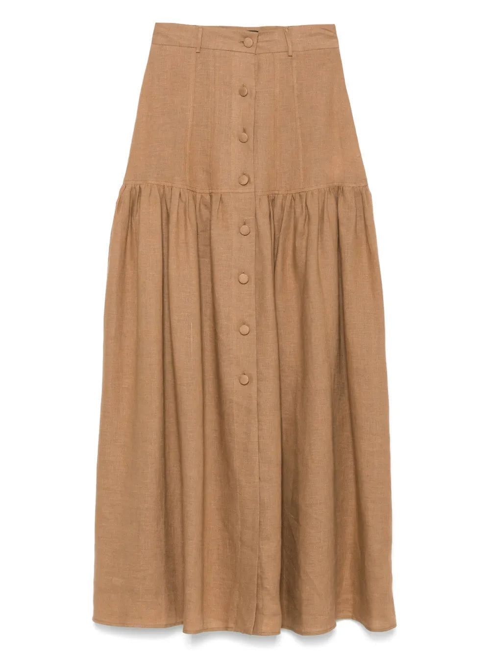 Linen Midi Skirt