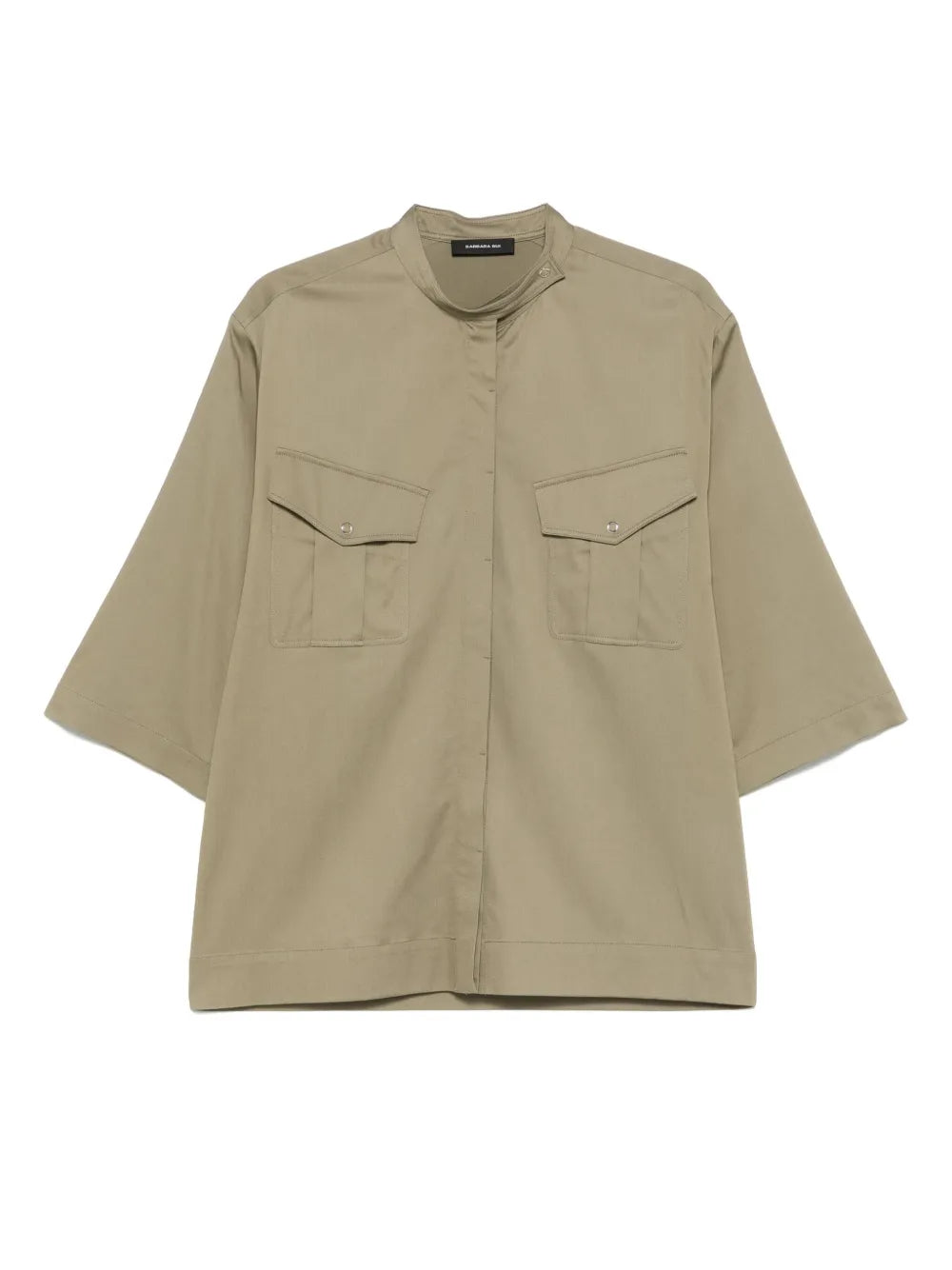 Band-Collar Shirt