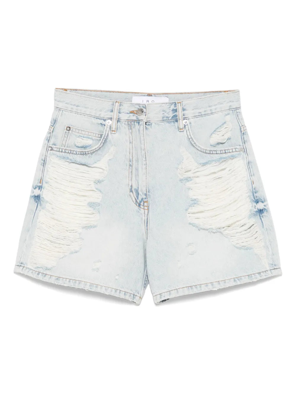 Ripped Denim Shorts